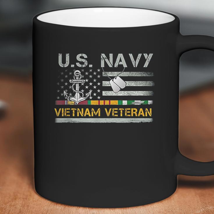 Us Navy Vietnam Veteran Usa Flag Vietnam War Coffee Mug