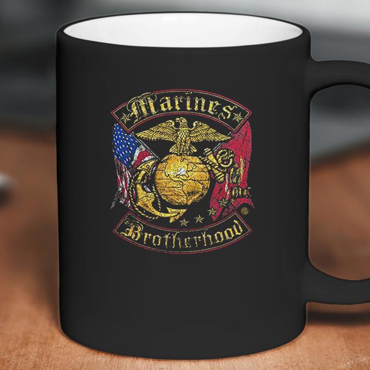 Usmc Marines Double Flag Coffee Mug