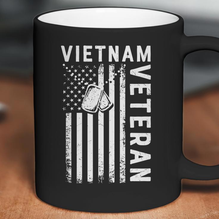 Vietnam Veteran 2022 Black White Great Flag Coffee Mug