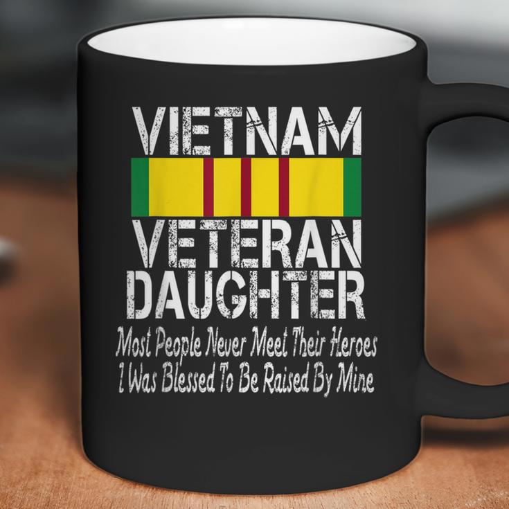 Vietnam Veteran Daughter American Flag Military Us Patriot Coffee Mug