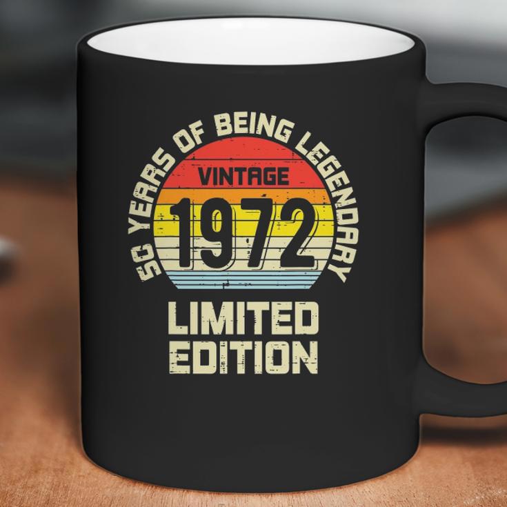 Vintage 1972 Limited Edition 50 Years Legendary Birthday Coffee Mug