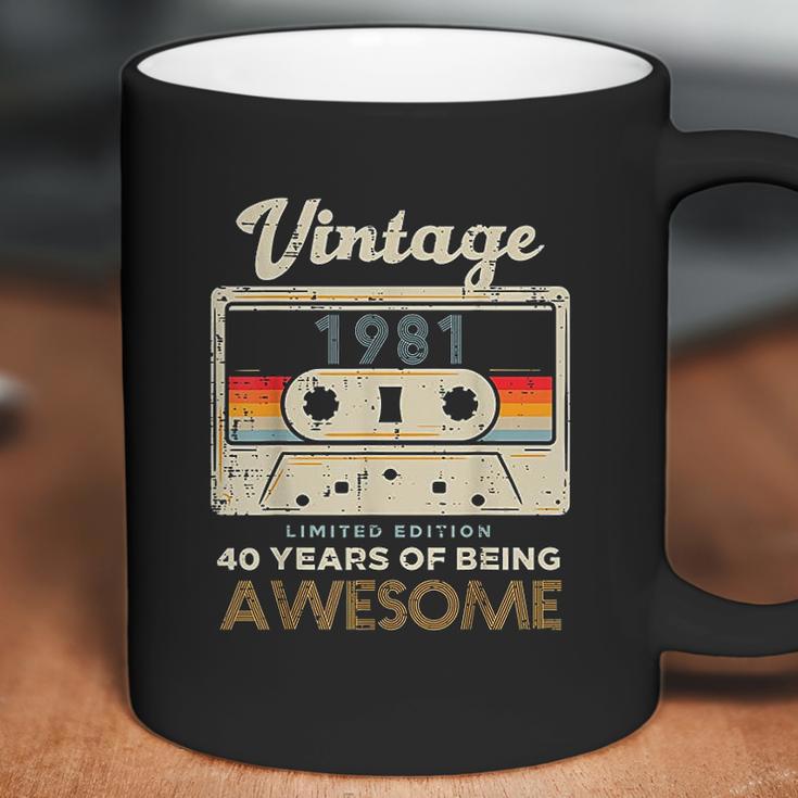 Vintage 1981 Cassette Tape 41 Awesome 41St Birthday Gift Coffee Mug