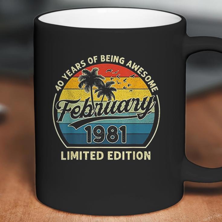 Vintage February 1981 Retro 41 Year Old 41St Birthday Gift Coffee Mug