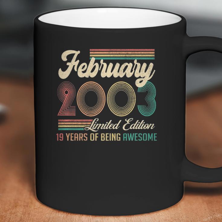 Vintage February 2003 Limited Edition 19 Years Old Birthday Coffee Mug