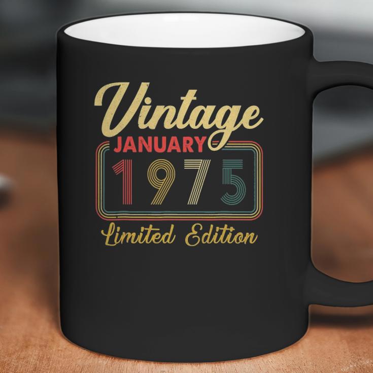 Vintage January 1975 Limited Edition 47 Years Old Birthday Coffee Mug