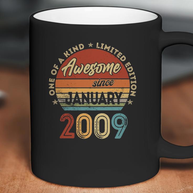 Vintage January 2009 Retro 13 Years Old 13Th Birthday Gift Coffee Mug