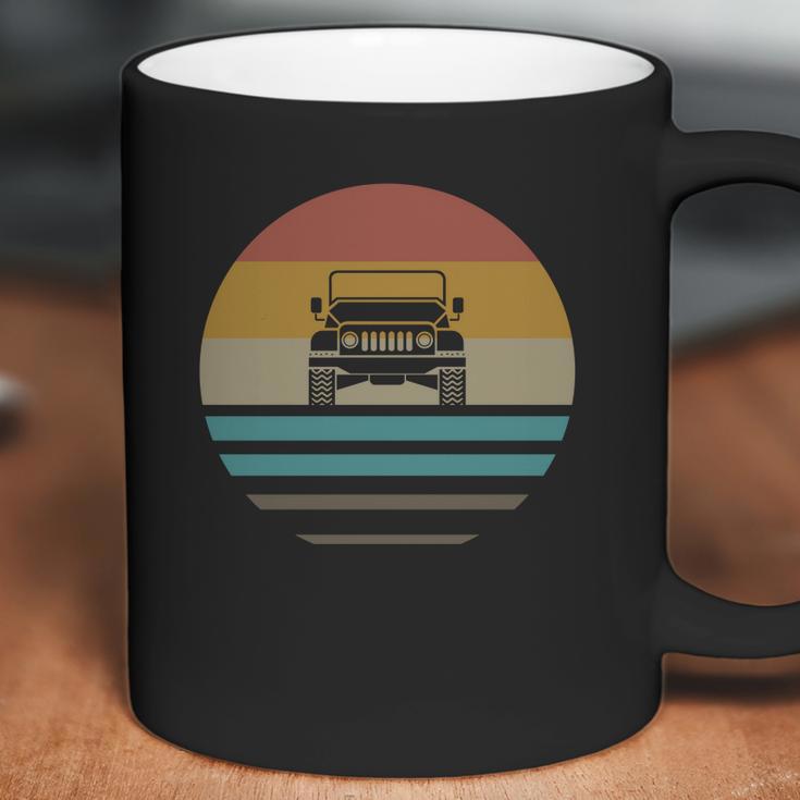 Vintage Jeeps Retro 70S Distressed Off Road Coffee Mug