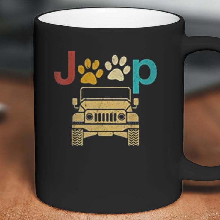 Vintage Jeeps Retro 70S Sunset Paws Print Dog Cat Lover Gift Coffee Mug