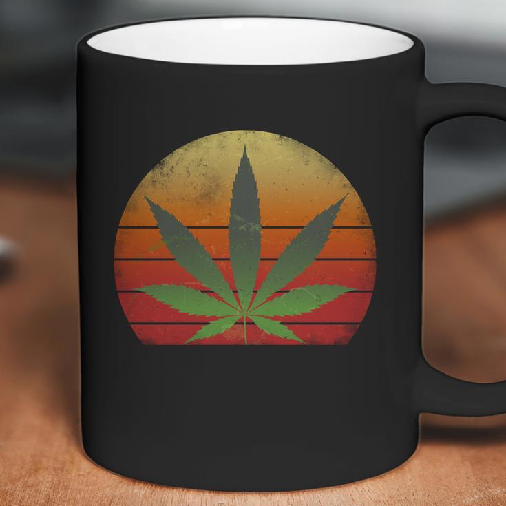 Vintage Marijuana Weed Sunset Coffee Mug