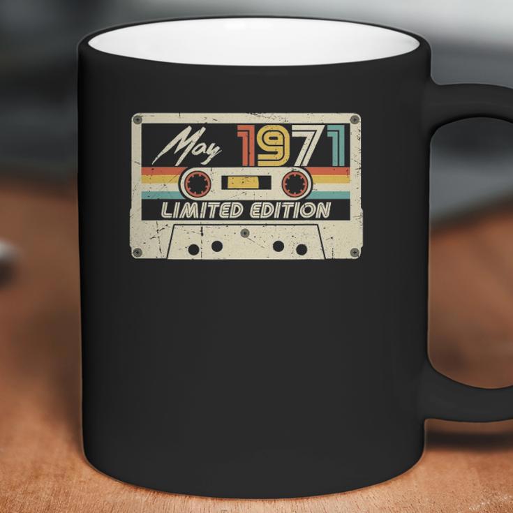 Vintage May 1971 50Th Birthday Gift Retro Cassette Tape Coffee Mug