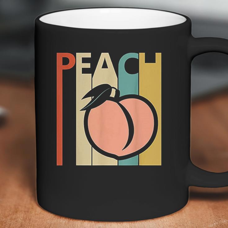 Vintage Peach Fruit Emoji Coffee Mug