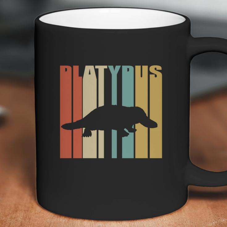 Vintage Retro Platypus Silhouette Coffee Mug