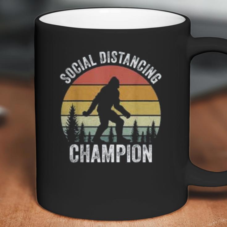 Vintage Retro Social Distancing Champion Bigfoot Coffee Mug