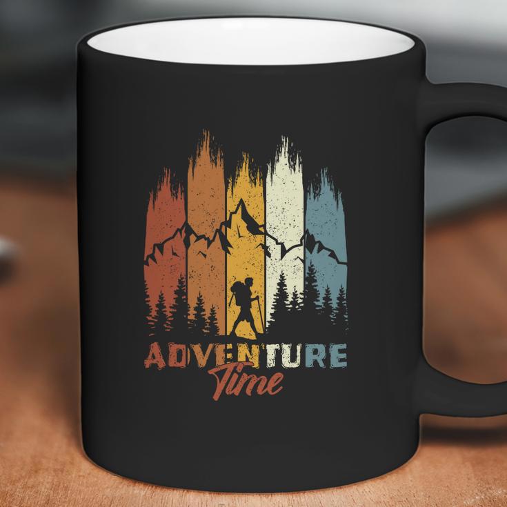 Vintage Style Hiking Camping Adventure Time Camping Gifts Coffee Mug