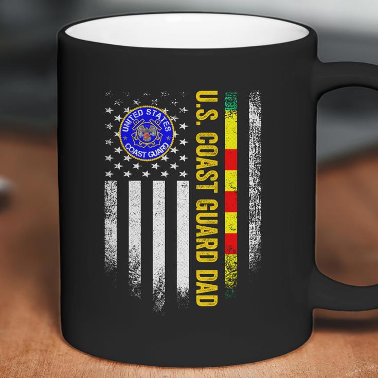 Vintage Usa Flag Proud Us Coast Guard Vietnam Veteran Dad Gift Graphic Design Printed Casual Daily Basic Coffee Mug