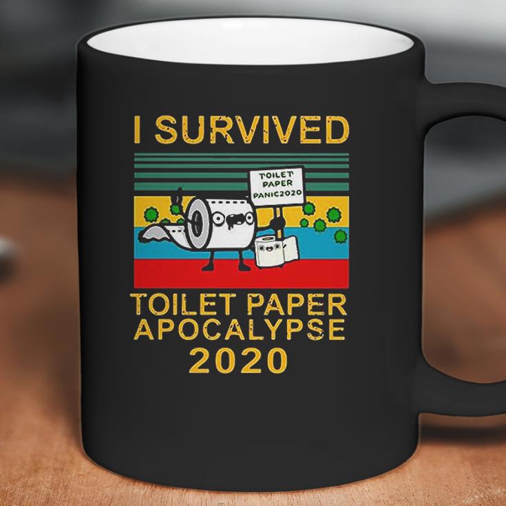 Vintage Version I Survived Toilet Paper Apocalypse 2020 Funny Coffee Mug