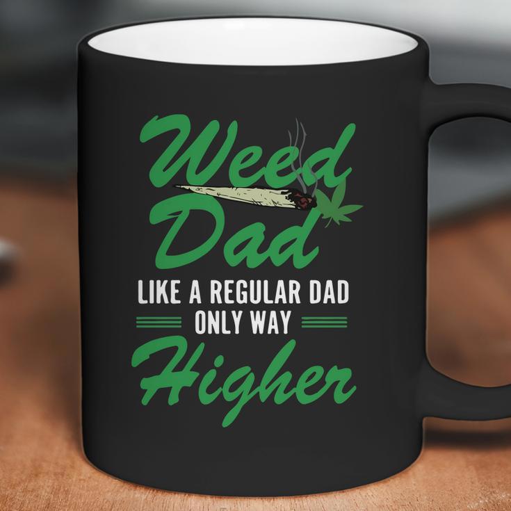 Vintage Weed Dad Like A Regular Dad Only Way Higher Fathers Day Coffee Mug