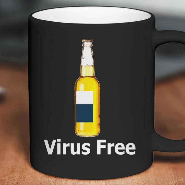 Virus Free Beer Bottle Coffee Mug