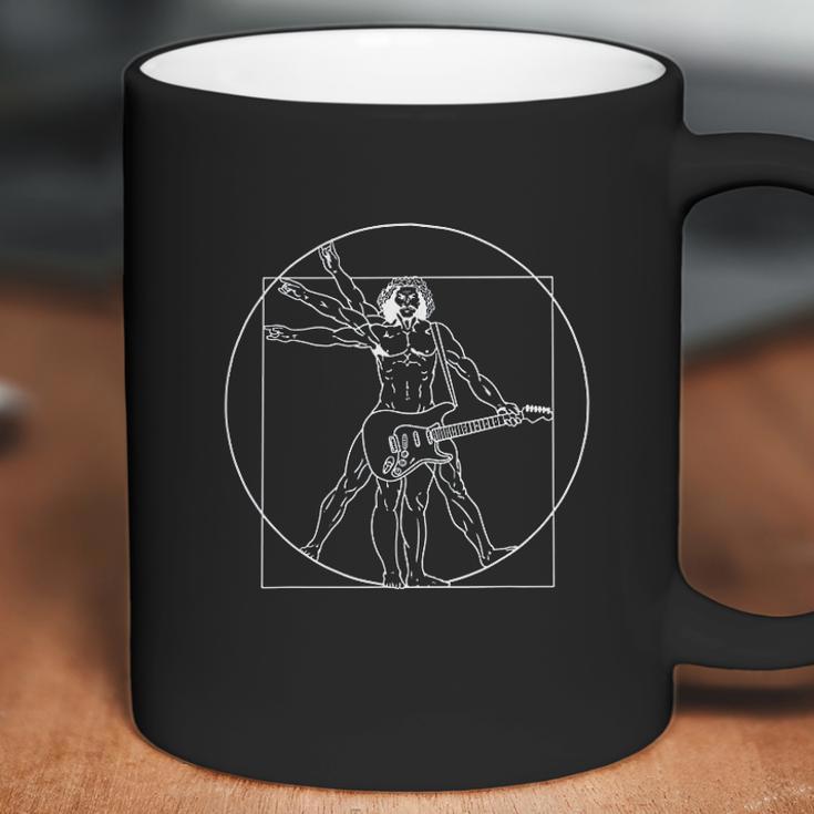 Vitruvian Man Guitar Da Vinci Guitarist Coffee Mug