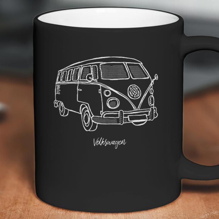 Volkswagen Camper Doodle Mens Coffee Mug