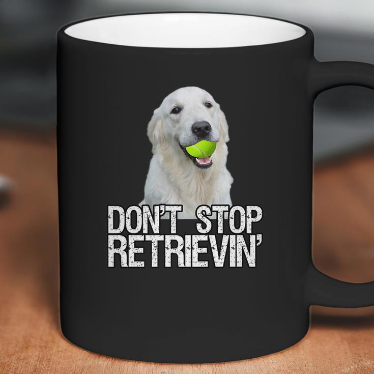 White Golden Retriever Dont Stop Retrievin Tee Coffee Mug