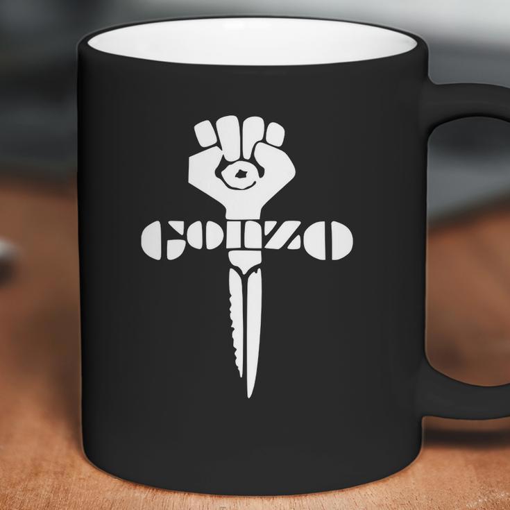 White Gonzo Fist Coffee Mug