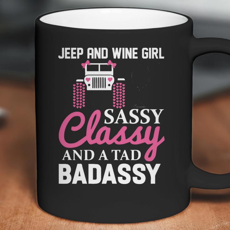 Wine Jeep And Wine Girl Sassy Classy Coffee Mug