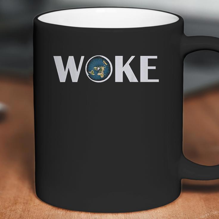 Woke Flat Earth Society Planet Gift Coffee Mug