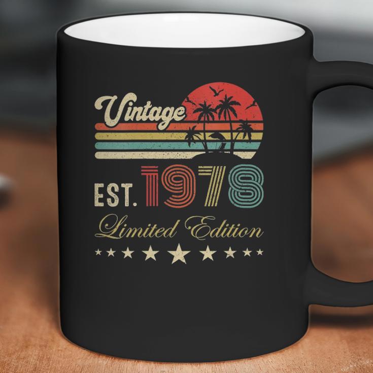 Womens 44Th Birthday Born 1978 Vintage Limited Edition 44 Birthday V-Neck Coffee Mug