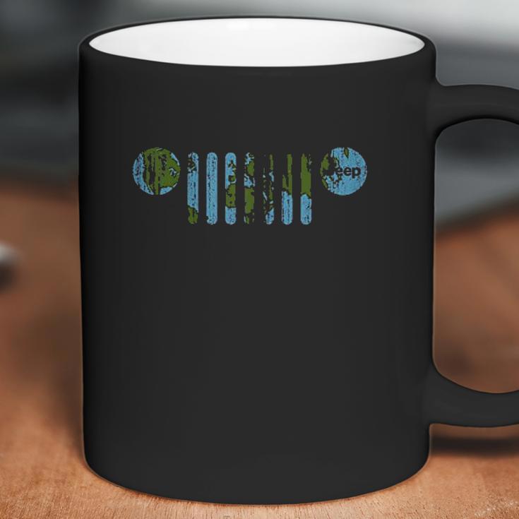 Womens Jeep Theres Only One Earth Jeep Grille Coffee Mug