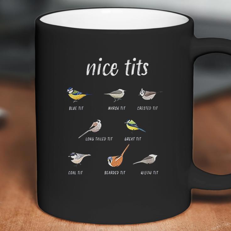 Womens Nice Tits Funny Bird Watching Christmas Gift Birder Men Dad Coffee Mug