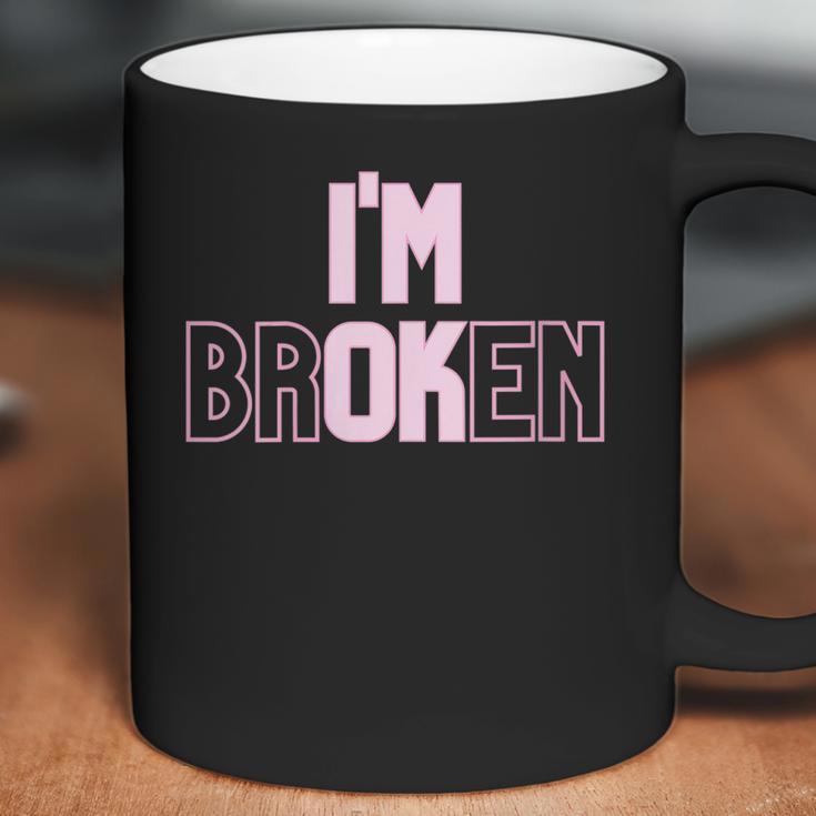 Womens Pastel Goth Aesthetic Im Ok Broken Coffee Mug