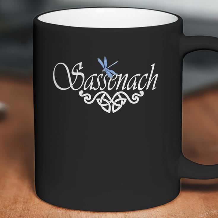 Womens Sassenach T-Shirt Blue Dragonfly Outlander Amber Tee Coffee Mug