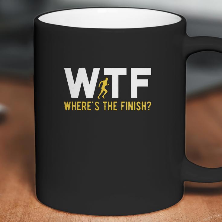 Wtf Meaning Wheres The Finish Running Shirt Coffee Mug