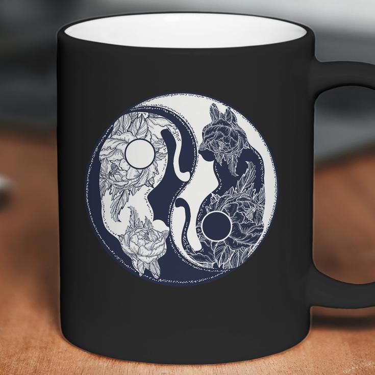 Yin Yang Cat Logo Coffee Mug