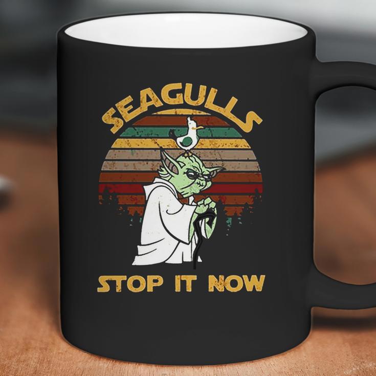 Yoda Seagulls Stop It Now Shirt Coffee Mug