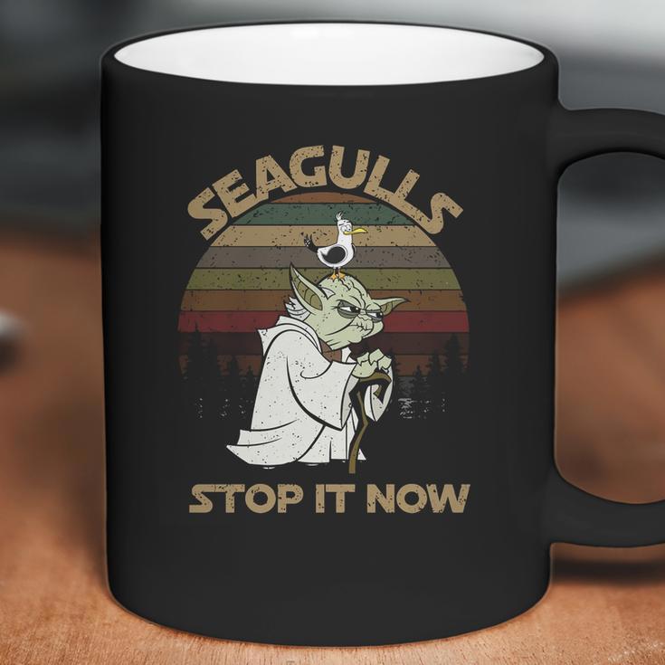 Yoda Seagulls Stop It Now Vintage Shirt Coffee Mug