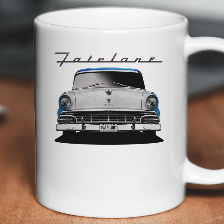 1956 Ford Fairlane Front Blue White Coffee Mug