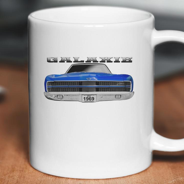 1969 Ford Galaxie Ltd Two Sided Blue Coffee Mug