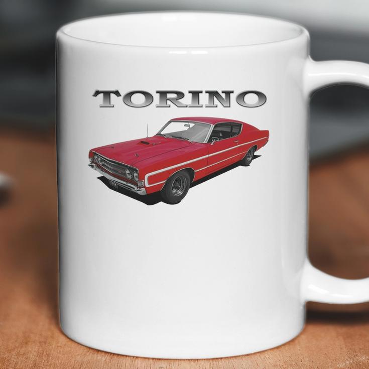 1969 Ford Torino Gt Front Red Coffee Mug