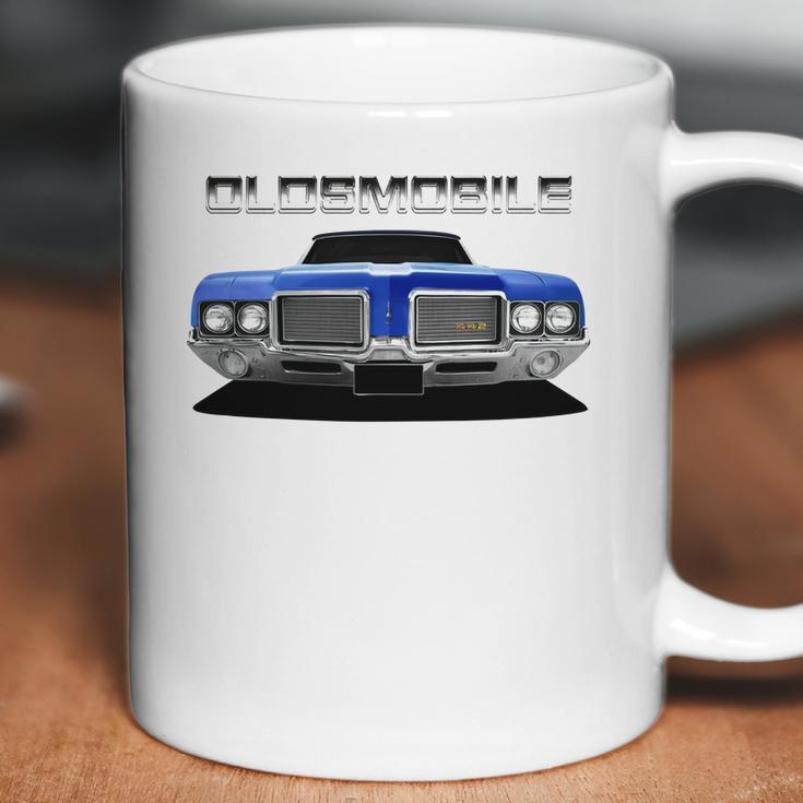 1972 Oldsmobile 442 Front Blue Ii Coffee Mug