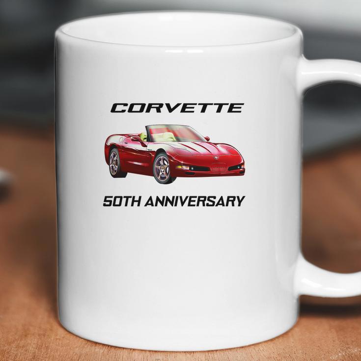 2003 Corvette 50Th Anniversary Convertible GrayShirt Coffee Mug