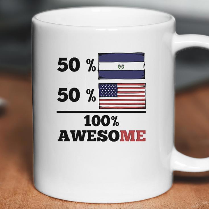 50 El Salvadorian 50 American 100 Awesome Coffee Mug