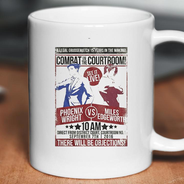 A&E Designs Ace Attorney Phoenix Wright Vs Miles Edgeworth Coffee Mug