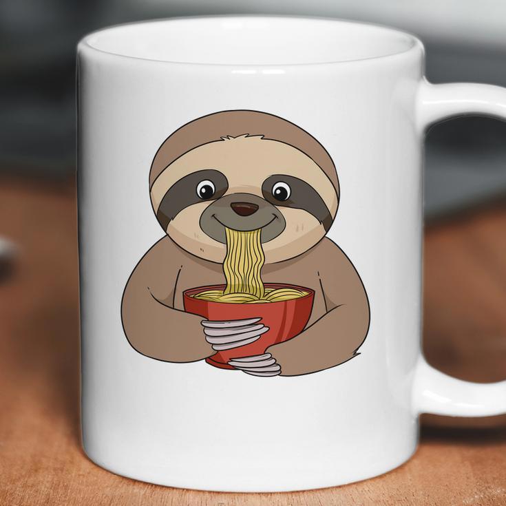 Anime Sloth Ramen Noodles Women Anime Coffee Mug