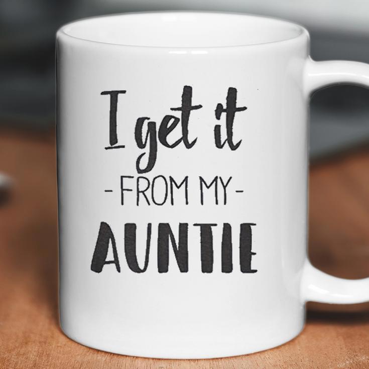 I Get It From My Auntie Creeper Funny Family Baby Coffee Mug