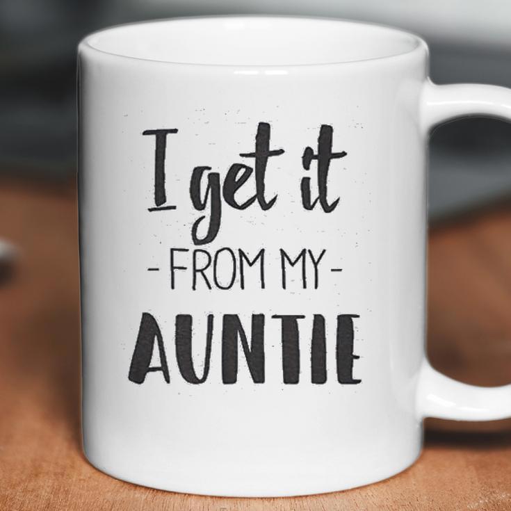 I Get It From My Auntie Creeper Funny Family Baby Jumpsuit Coffee Mug