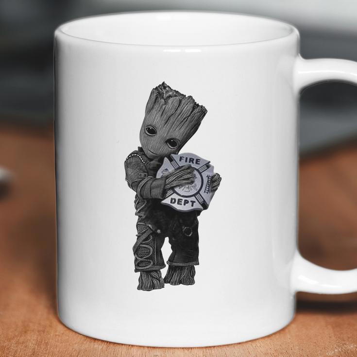 Baby Groot Hug Fire Dept Shirt Shirt Tee Coffee Mug