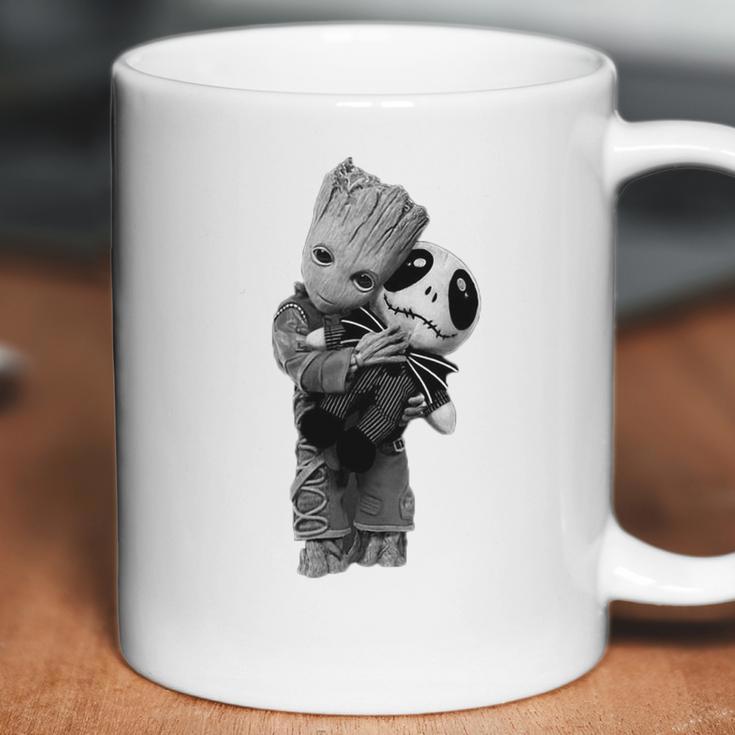 Baby Groot Hug Hugging Jack Skellington Shirt Coffee Mug