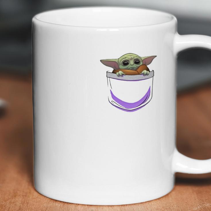 Baby Yoda In Pocket Shirt Coffee Mug